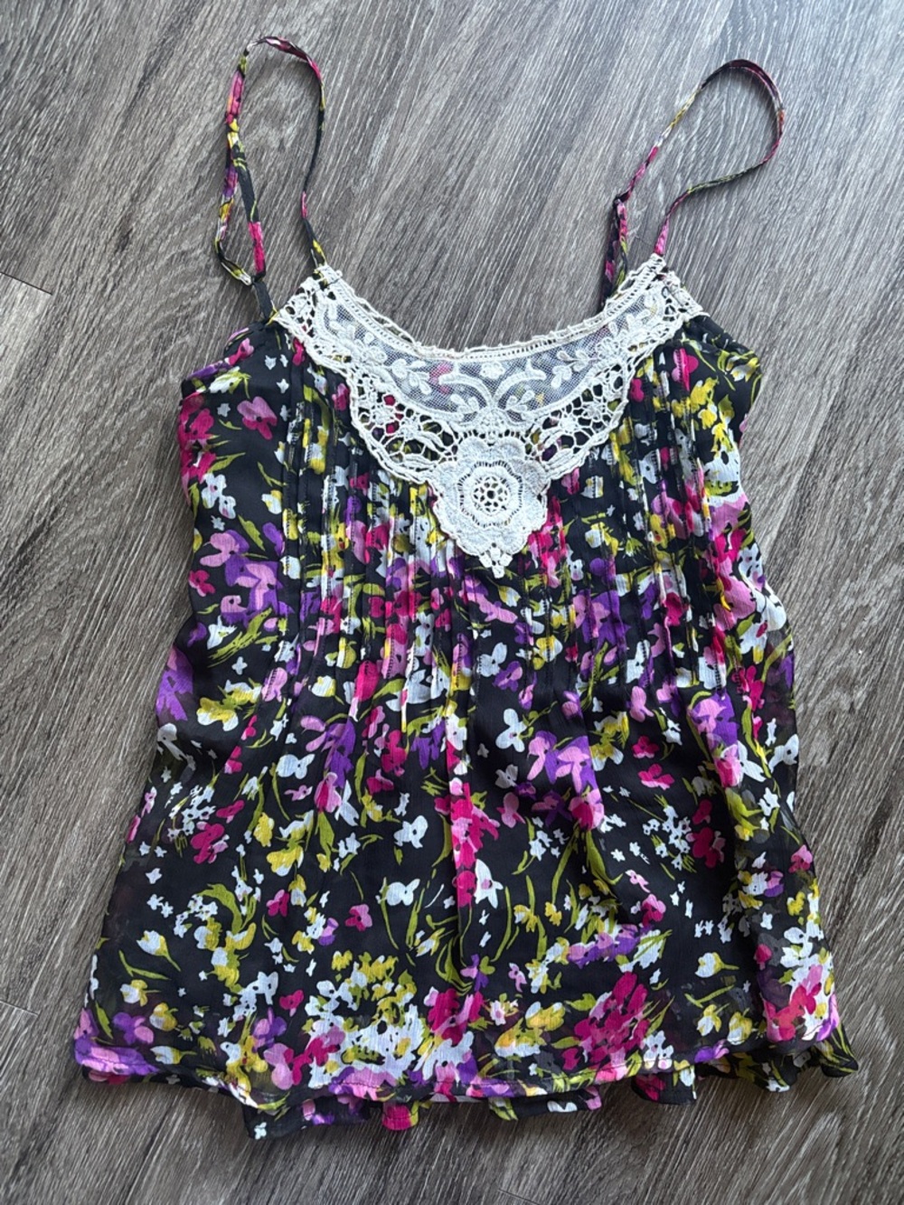 Y2K Baby Doll Floral Cami Top